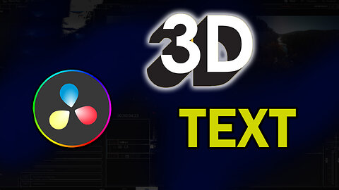 How to Add 3D Text Davinci Resolve 18