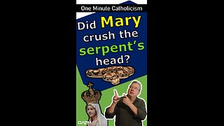 Did Mary crush the head of serpent?