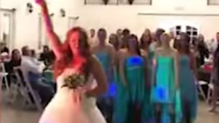 Bride Counts Down to the Tossing of Her Bouquet. When She Gets to 3, She Does Something Unexpected.