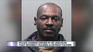 Police charge driver in hit-and-run that severely injured a Detroit father