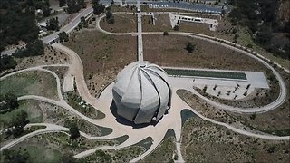 Bahai temple and garden in santiago, Chile