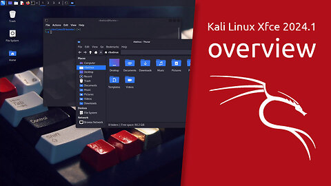 Kali Linux Xfce 2024.1 overview | The most advanced Penetration Testing Distribution.