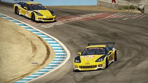 Racing a Corvette C6.R GT1 around Laguna Seca