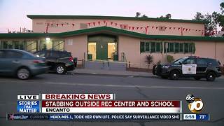Stabbing outside Encanto rec center and school