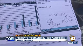 More residents frustrated by high water bills