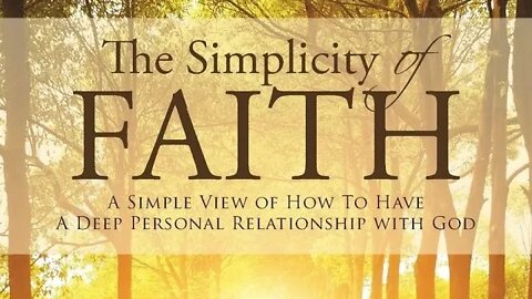 The Simplicity Of Our Faith | All For And From Jesus