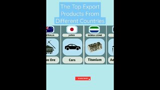 The Top Export Products From Different Countries | 2022
