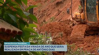 Em Razão da Tragédia: Suspensa Festa da Virada de Ano que seria Realizada em Praça de Antônio Dias.