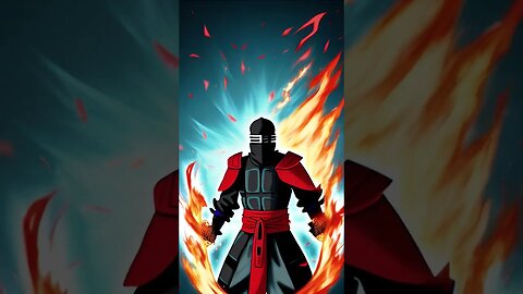 Shinobi Knight performing Holy Fire Ninjutsu #WonderApp #WonderAI #AIArt
