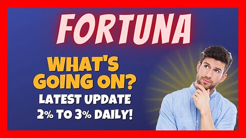 Fortuna Review 📈 2.5% to 3% In Daily Returns 🎯 My First Cycle Experience 🤔