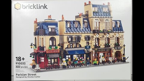 Unboxing and Building Lego 910032 Parisian Street-Part 3