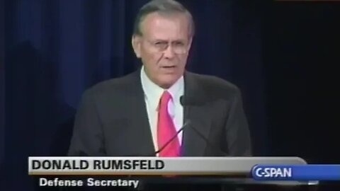 Secretary of Defense Rumsfeld - We Cannot Account for 2.3 Trillion