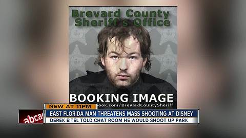 Florida man arrested for threatening mass shooting at Disney World, deputies say