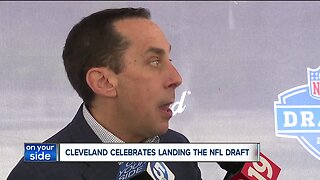 Cleveland holds tailgate to celebrate landing NFL Draft