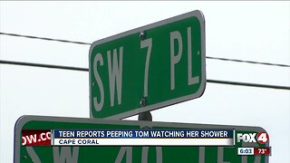 15-year-old girl reports peeping Tom watched her shower