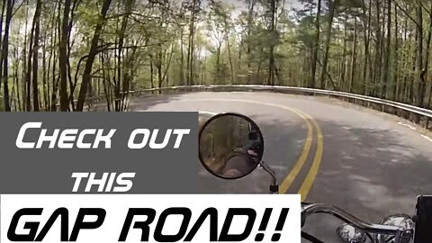 Riding my Motorcycle across Tumlin Gap Road - Alabama