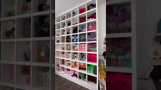 Yarn Wall?! #shorts #yarn #popular #craftroomstorage #yarnlover