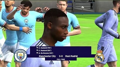 PART 2 | MANCHESTER CITY VS REAL MADRID (EFOOTBALL 23 REALISTIC GAMEPLAY) - JAMUS GAMING