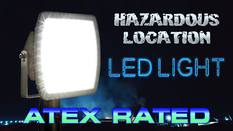 Hazardous Location LED Light Fixture - C1D2/ATEX Rated - 120/277V - Pole Top Mount Low Profile