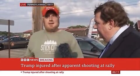 EYEWITNESS SAW🇺🇸🎬🎤🚶‍♂️FAILED TRUMP ASSASSIN CRAWLED ON NEARBY ROOF TOP BUILDING🏚️🥷💫