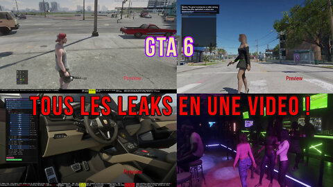 GTA 6 Leaks : Tous les leaks en Vidéo | LEAK GTA 6 FULL VIDEO