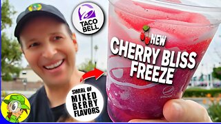 Taco Bell® CHERRY BLISS FREEZE Review 🌮🔔🍒🥶 ⎮ Peep THIS Out! 🕵️‍♂️