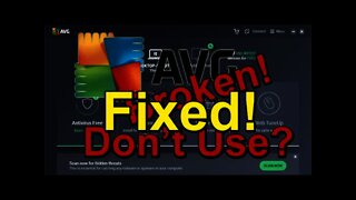 AVG AntiVirus was Broken! - Now Fixed!