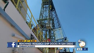 Renowned research ship docks in San Diego