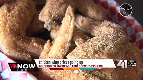 Chicken wing prices going up for some suppliers