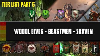 Immortal Empires Tier List - Wood Elves - Beastmen - Skaven - 5