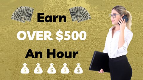 🤩 Make Over $500 AN HOUR Online! Don't Miss Out! 🤩 🔥 Smart Money Tactics 🔥