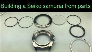 SEIKO SAMURAI LEARN HOW TO BUILD FROM SPARE PARTS prospex air diver 4r35 srpb51k1 srpb mod tutorial