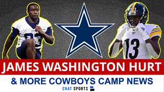 Cowboys Training Camp News On James Washington Injury & Jerry Jones Hyping Zeke Elliott