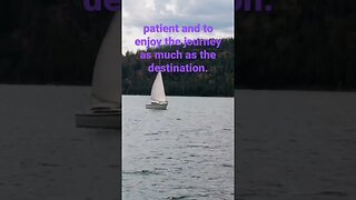 Sailing can teach you to be more...#sailing #boating