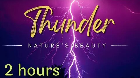 Fall asleep fast with thunder sounds | Thunderstorm sounds 2 Hours | Epic Thunderstorm for sleeping