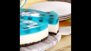 OREO AND BLUEBERRY GELATIN