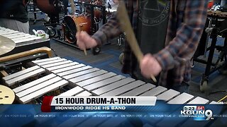 Ironwood Ridge HS Indoor Percussion Ensemble performs 15-hour drum-a-thon fundraiser