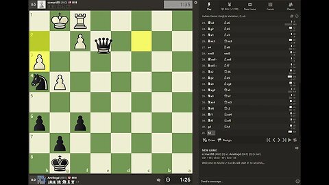Chess Tournament - 5 minute blitz tournament - 16th place