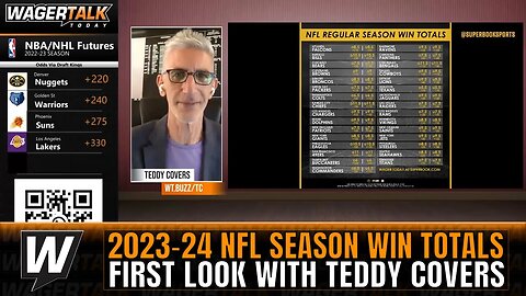 2023-24 NFL Season Win Totals First Look with Teddy Covers | NFL Season Win Totals Predictions