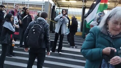 The NYC Rally In Solidarity with Jenin Nablus Huwarra Palestine outside the United Nations 3/17/23