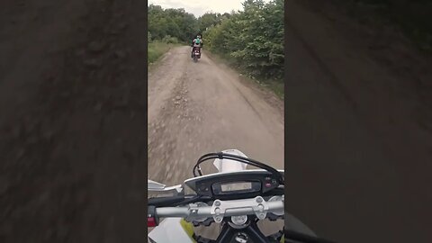 Why you should keep your distance when riding on gravel roads #shorts #enduro #romania #motocerbii