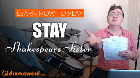 ★ Stay (Shakespears Sister) ★ Drum Lesson PREVIEW | How To Play Song (Steve Ferrera)