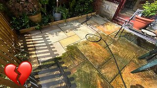 Her Husband Used To Take Care of This... Reluctant Homeowner Needed Help Cleaning Up Ancient Patio