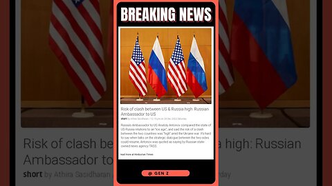 News Bulletin | Tensions Reach a Boiling Point: US & Russia on Brink of Conflict? | #shorts #news