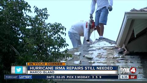Marco Island residents wait for home repairs ahead of the 2018 hurricane season