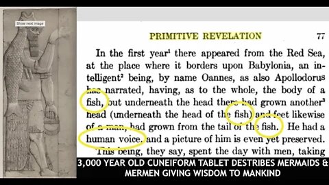 Suppressed Scriptures: 3,000 Years Old Fish People Give Knowledge to Mankind Lived Underwater