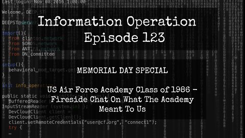 IO Episode 123 - USAFA Class Of 86 Fireside Chat - What The Academy Meant To Us