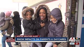 Snow impacts on parents and daycares