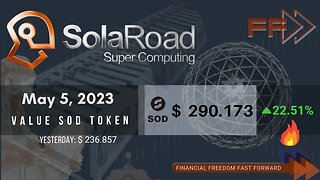 The SolaRoad Value Token SOD Is Estimated To Hit $1000s Per Token!! 🗣️We’re EARLY 👀 Stake USDT💲💰