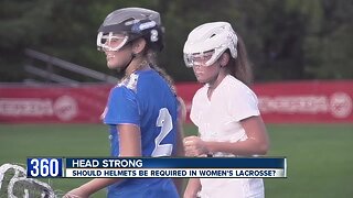 Should female lacrosse players be required to wear helmets like males?
